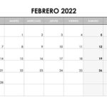 Calendario febrero 2022