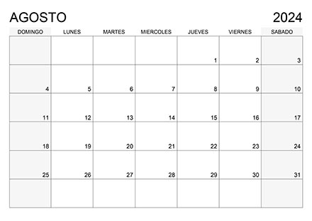 Calendario agosto 2024 (el domingo es el primer día de la semana) calendario-2024-agosto-desde-el-domingo-01