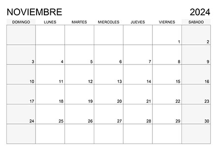 Calendario noviembre 2024 (el domingo es el primer día de la semana) calendario-2024-noviembre-desde-el-domingo-01