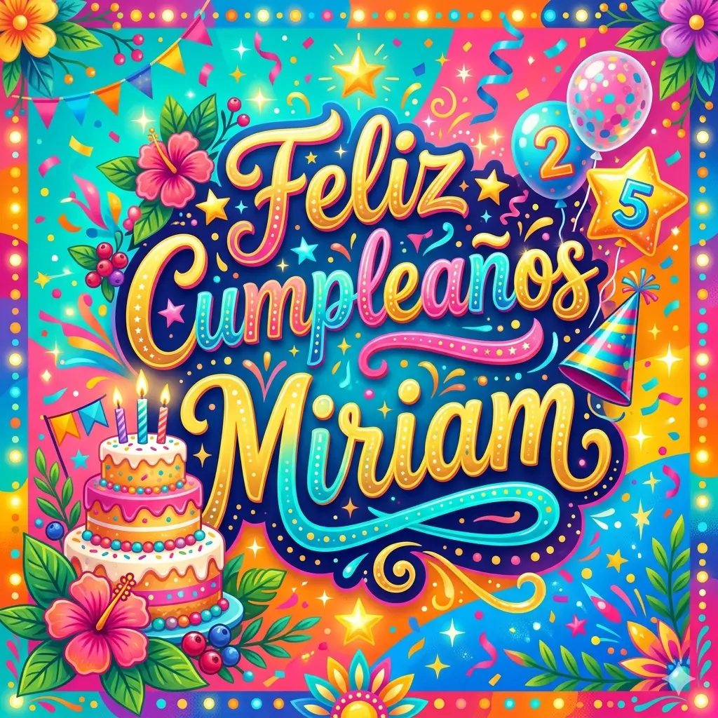 Feliz Cumpleaños Miriam Feliz Cumpleaños Miriam